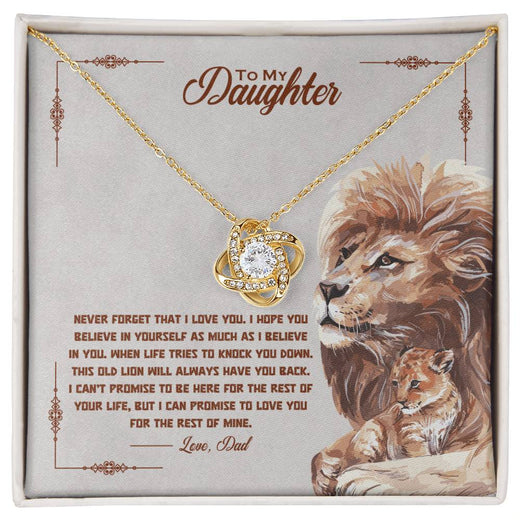 To my beautiful daughter, I promise to love you for the rest of my life