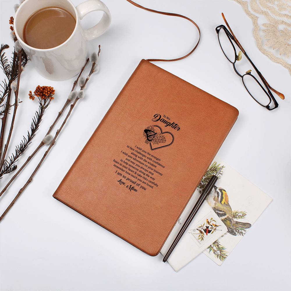 To My Daughter Butterfly Journal - Mom's Love Letter Notebook